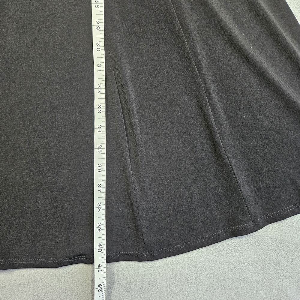 Clara Sun Woo Dress Women Small Sleeveless V Neck Comfy Stretch Black Minimalist - Picture 8 of 9